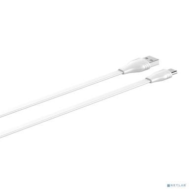 LDNIO LS553/ USB кабель Type-C/ 3m/ 2.1A/ медь: 152 жилы/ Плоский/ White