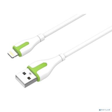 LDNIO LS572/ USB кабель Lightning/ 2m/ 2.1A/ медь: 86 жил/ White&Green