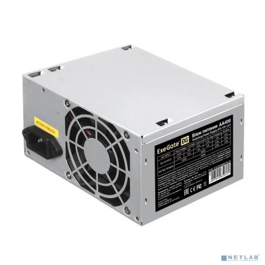 Exegate EX253682RUS-PC Блок питания 400W ExeGate AA400 (ATX, PC, 8cm fan, 24pin, 4pin, 2xSATA, IDE, кабель 220V в комплекте)
