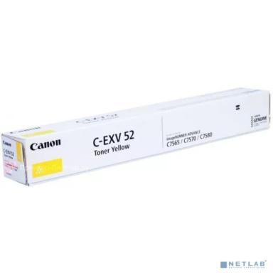 Тонер C-EXV 52 желтый для Canon iR ADV 75хх, 66500 pages