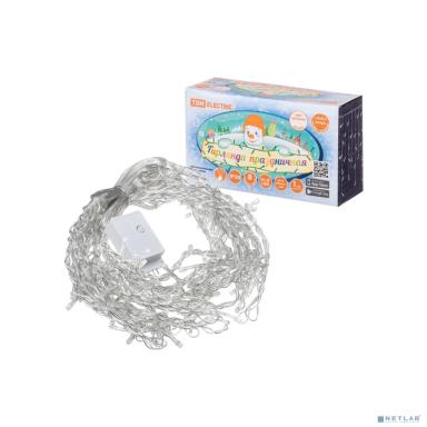 TDM SQ0361-0077 Гирлянда светодиодная "Бахрома" 1,9х0,5 м, 68LED, белый, 8 режимов, 250 В, IP20, 