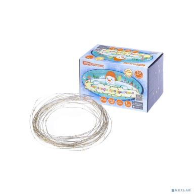 TDM SQ0361-0057 Гирлянда светодиодная "Роса100" 100LED, 10м, 3000К, 250 В, 