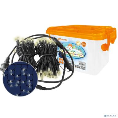 TDM SQ0361-0064 Гирлянда светодиодная "Бахрома" 2х1м, 152LED, 2700К, черный шнур, посл. подкл, IP65, 250 В, 