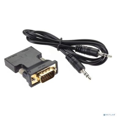 VCOM CA336A Переходник HDMI(F) --> VGA(M)+audio,1080*60Hz, VCOM <CA336A> [4895182225145]