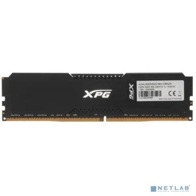 ADATA 32GB DDR4 UDIMM, XPG GAMMIX D20, 3200MHz CL16-20-20, 1.35V, AX4U320032G16A-CBK20