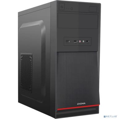 Корпус Digma DC-MATX100-U2 черный без БП mATX 1x80mm 2x120mm 2xUSB2.0 audio