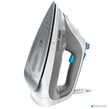 BRAUN SI9270WH Утюг, 3000Вт,225г, белый/серый