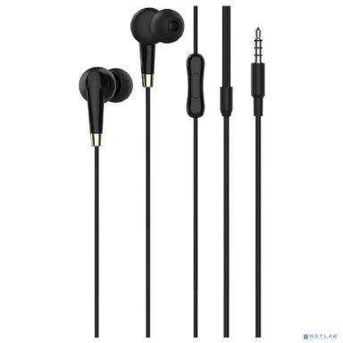 HOCO M58/ Наушники + микрофон/ Кнопка ответа/ 1.2м/ 3.5 mm jack/ Black