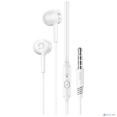HOCO M82/ Наушники + микрофон/ Кнопка ответа/ 1.2м/ 3.5 mm jack/ White