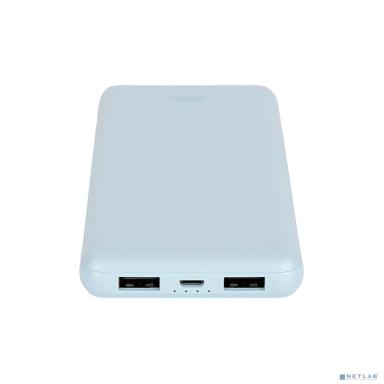 Perfeo Powerbank COLOR VIBE 10000 mah + Micro usb /In Micro usb /Out USB 1 А, 2.1A/ Blue (PF_D0166)