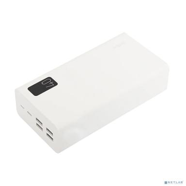 Perfeo Powerbank MOUNTAINS 40000 mAh/LED дисплей/PD + QC 3.0/Type-C/4 USB/Выход: 3A, max 22.5W/White (PF_D0160)