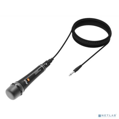 RITMIX RDM-131 black {50 Гц-16000 Гц, 600 Ом +/- 30%, 70 дБ +/-3 дБ, функция включения и выключения, 3 pin XLR - Jack 6.3 мм, 3 м, пластик, черный}