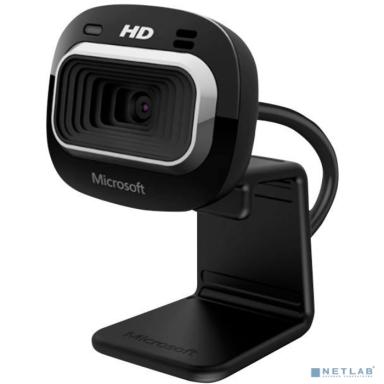 Камера Web Microsoft LifeCam HD-3000 черный (1280x720) USB2.0 с микрофоном (T3H-00012)