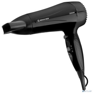 BRAYER  BR3021BK Фен настенный, 2000 Вт,черный
