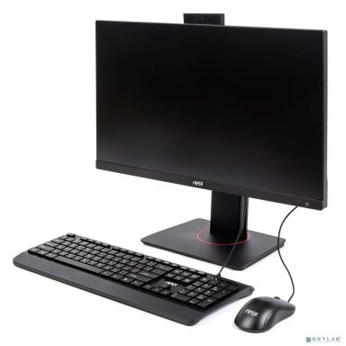 Hiper V6 [74YQCYXU8B] Black 23.8" {FHD i3-12100/8Gb/256Gb SSD/DVDRW/DOS/k+m}