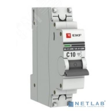 EKF mcb4763m-6-1-10C-pro Авт. выкл. 1P 10А (C) 6кА ВА 47-63M без тепл. расцепит. EKF PROxima