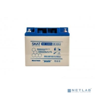 БАСТИОН SKAT SB 1240S АКБ свинцово-кислотная тип AGM 12V 40Ач I зар.12.6А, клеммы под болт М6, гарантия - 18 мес (8971)