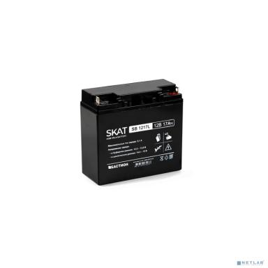 БАСТИОН SKAT SB 1217L АКБ свинцово-кислотная тип AGM 12V 17Ач I зар.5,1А, клеммы под болт М5, гарантия - 18 месяцев (2544)