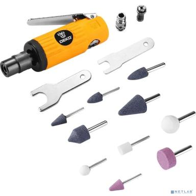 Шлифмашина орбитальная Deko DKPT02 SET 3 113л/мин шпинд.:3мм желтый/черный [018-1102]