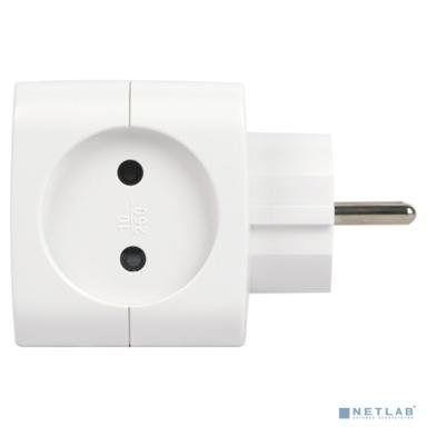 ЭРА Б0049531 Разветвитель электрический SP-2-USB-W на 2 розетки 220V + 2xUSB 2400mA, без заземл 10А (белый)