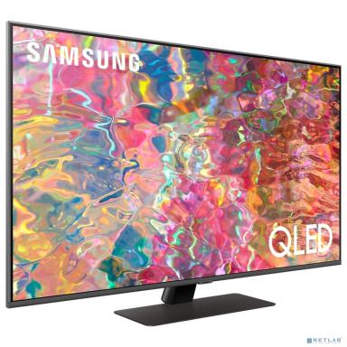 Samsung 75" QE75Q80BAUXCE Series 8 серебристый {Ultra HD 100Hz DVB-T2 DVB-C DVB-S2 USB WiFi Smart TV (RUS)}