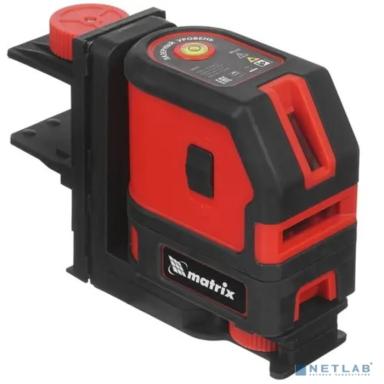 MATRIX Лазерный уровень ML03, 10м, ±0,5мм/1м, 635нм,1 верт.1 гор. плоскость, подставка магнитная [35057]