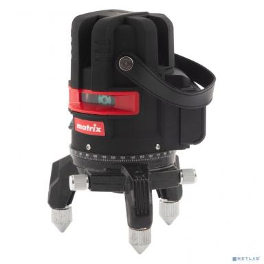 MATRIX Лазерный уровень ML 06 Green, 30 м, 520 нм, акк. Li 2800 мАч, резьба 5/8" [35067]