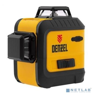 Denzel Лазерный уровень мультипризм. LXI 360-3 Green, 30 м, 520 нм, акк. Li 2800 mAh, резьба 1/4" [35079]