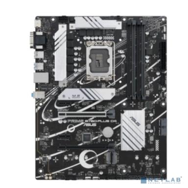 ASUS PRIME B760-PLUS D4 (Socket 1700, ATX, 4xDDR4(128GB),VGA/DP/HDMI, 1xPCIe 5.0x16/1xPCIe 4.0x16/2xPCIe 3.0, 1xLAN (2.5GbE), 4xSATA 6Gb/s, 3xM.2, 1xM.2 E key, 1xType-C, 3xUSB 3.2, 2xUSB 2.0)