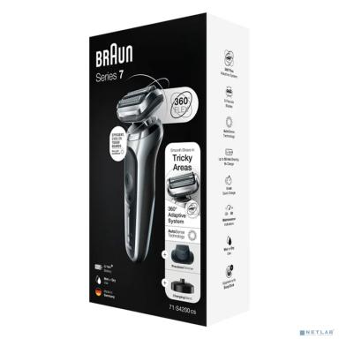Электробритва Braun Series 7 71-S4200cs,  черный и серебристый
