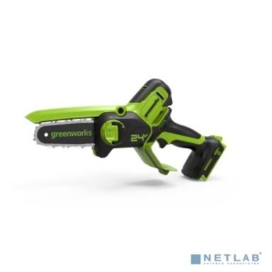 GreenWorks G24MCS10 Цепная мини пила аккумуляторная, 24V, 10см, без АКБ и ЗУ [2008207]