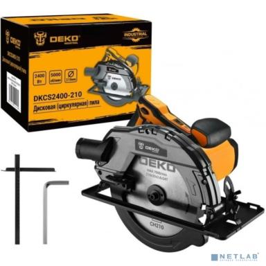 Дисковая пила DEKO DKCS2400-210 2400Вт, 210мм диск