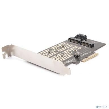 AgeStar AS-MC02 Переходник-конвертер для M.2 SATA SSD+M.2 NVME в PCIe 3.0