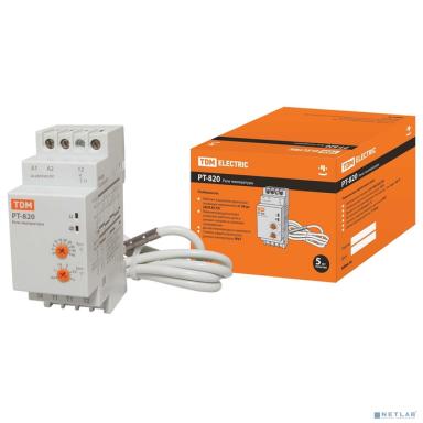 TDM SQ1508-0001 Реле температуры РТ-820 (-5+40С, 24-240В АС/DC, с датч. IP67) 