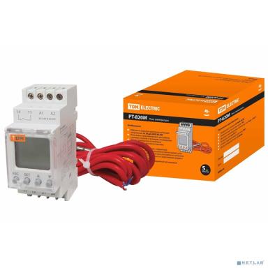 TDM SQ1508-0002 Реле температуры РТ-820M (-25+130C, 24-240В АС/DC, с датч. IP67, ЖК) 