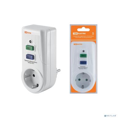 TDM SQ1512-0002 Устройство защитного отключения УЗО-Р-IP40-16-30 (в розетку) 16А 30мА IP40 