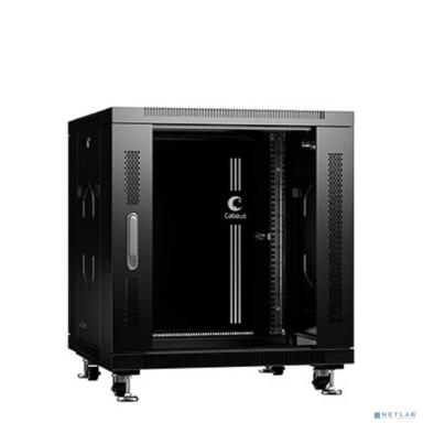 CABEUS SH-05C-12U60/60-BK ШКАФ МОНТАЖНЫЙ ТЕЛЕКОММУНИКАЦИОННЫЙ 19" НАПОЛЬНЫЙ ДЛЯ РАСПРЕДЕЛИТЕЛЬНОГО И СЕРВЕРНОГО ОБОРУДОВАНИЯ 12U 600X600X730MM (ШХГХВ)