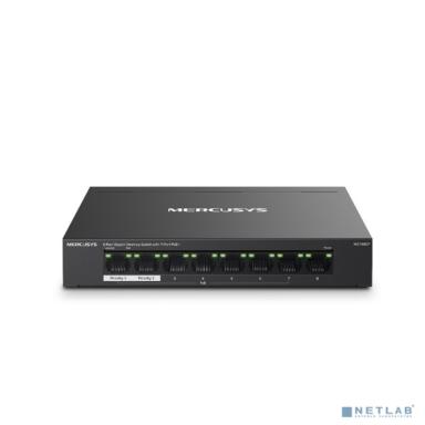 Mercusys MS108GP Настольный коммутатор с 8 гигабитными портами (7 портов PoE+)
