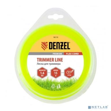 Denzel Леска для триммера звезда 1,6 мм х 15 м,  блистер FLEX CORD [96110]