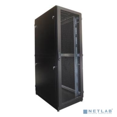 ЦМО Шкаф серверный напольный 48U (800 х 1200) двойные перфорированные двери 2 шт., цвет черный ШТК-М-48.8.12-88АА-9005
