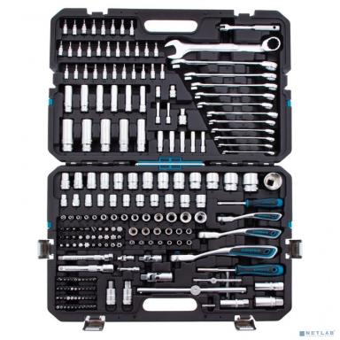 GROSS Набор инструментов 216 предметов, 120 зубьев, CrV 1/2", 3/8", 1/4" [14157]
