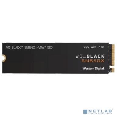 Твердотельный накопитель/ WD SSD Black SN850X, 4.0TB, M.2(22x80mm), NVMe, PCIe 4.0 x4, 3D TLC, R/W 7300/6600MB/s, IOPs 1 200 000/1 100 000, TBW 1200, DWPD 0.3 (12 мес.)