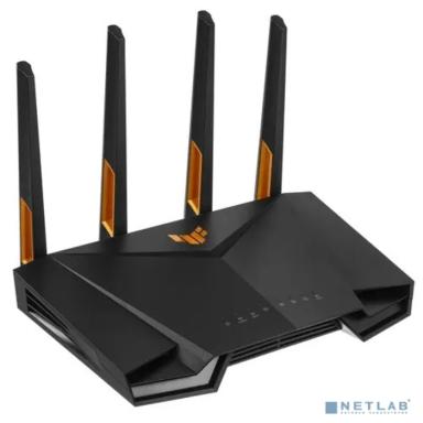 Роутер беспроводной ASUS TUF-AX4200, 4 LAN, 2500 Мбит/с, 1000 Мбит/с, 4 (802.11n), 5 (802.11ac), 6 (802.11ax), 1 x USB 3.2, 3G, 4G/LTE, IPv6 черный