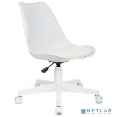 Кресло Бюрократ CH-W333 (CH-W333/VELV20) белый сиденье молочный Velvet 20 крестов. пластик пластик белый