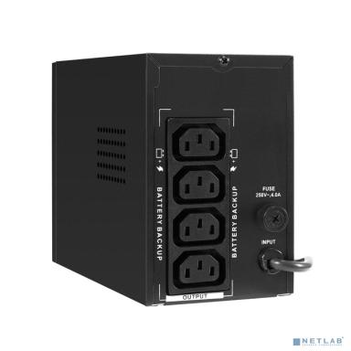 Exegate EX294609RUS ИБП ExeGate Power Smart ULB-500.LCD.AVR.4C13 <500VA/300W, LCD, AVR, 4*C13, металлический корпус, Black>