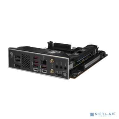 ASUS ROG STRIX B650E-I GAMING WIFI (Socket AM5, mini ITX, 2xDDR5(64GB), HDMI 2.1, 1xPCIe 5.0x16, 1xLAN (2.5GbE), Wi-Fi 6E, BT, 2xSATA 6Gb/s, 2xM.2, 2xType-C, 4xUSB 3.2, 2xUSB 2.0)