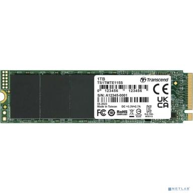 Накопитель SSD Transcend PCI-E 3.0 x4 1Tb TS1TMTE115S 115S M.2 2280 0.2 DWPD