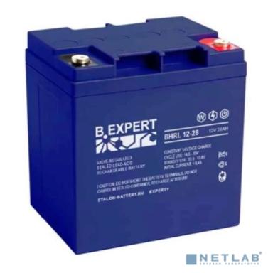 B.ETALON Аккумулятор BHRL 12-28 (12 В 28 Ач,Резьба под болт М5)