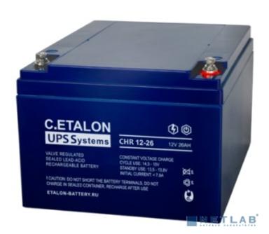 C.ETALON Аккумулятор CHR 12-26 (12 В 26 Ач,Резьба под болт М5)