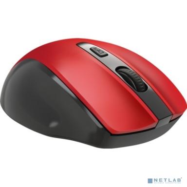 Defender Prime MB-053 { Беспроводная оптическая мышь,красный,6D,800-1600dpi,бесшумн } [52052]